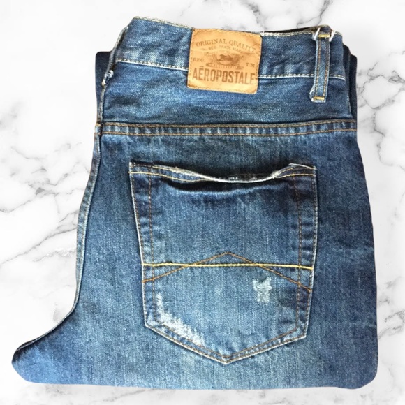 Distressed Y2K Aeropostale Bootcut Jeans - Picture 3 of 5